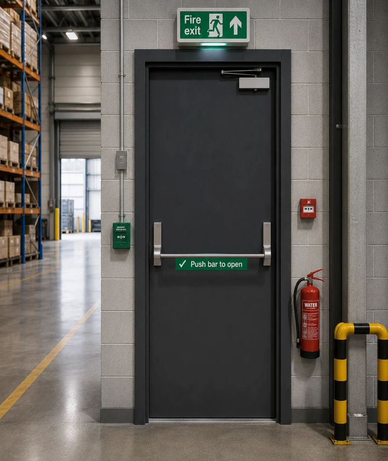 Fire-Rated Emergency Exit Doors